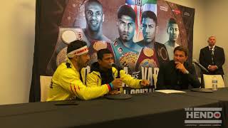 Roman chocolatito Gonzalez POST FIGHT PRESS CONFERENCE “glad to be champion again” “Arguello is god”