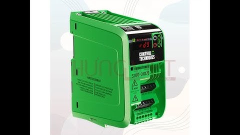 CÀI ĐẶT BIẾN TẦN CONTROL TECHNIQUES - NIDEC COMMANDER S100 ĐIỀU KHIỂN THUẬN NGHỊCH VÀ ĐA CẤP TỐC ĐỘ