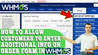 how to allow customers to enter additional info on order form in whmcs? [step by step]☑️