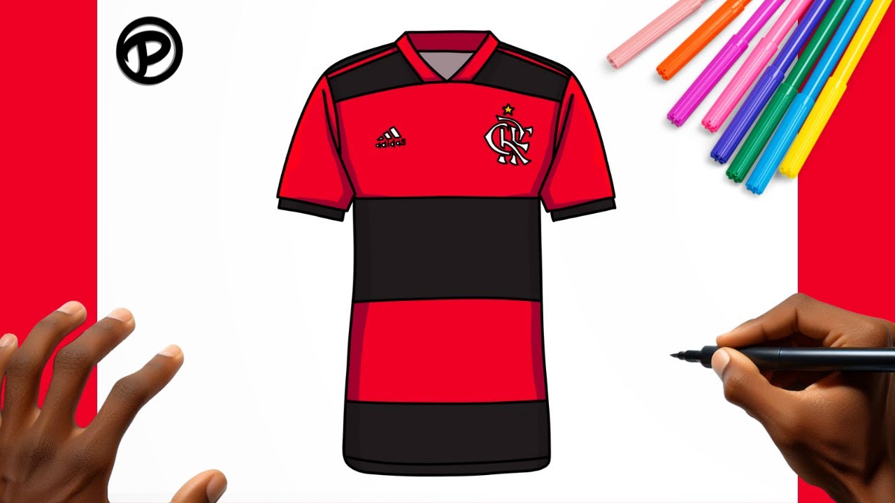 Como desenhar a Camisa do Flamengo Passo a passo - YouTube