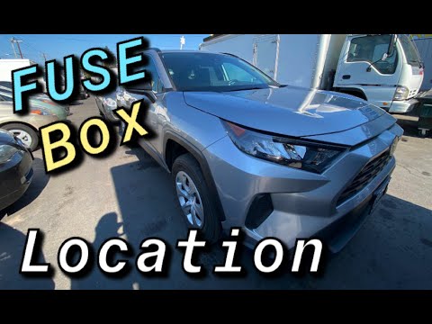 FUSE BOX LOCATION ON A 2019 - 2024 TOYOTA RAV4