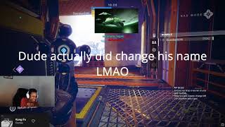 Racist TRASH TALKER get puts in their place in a 1v1 | Destiny 2