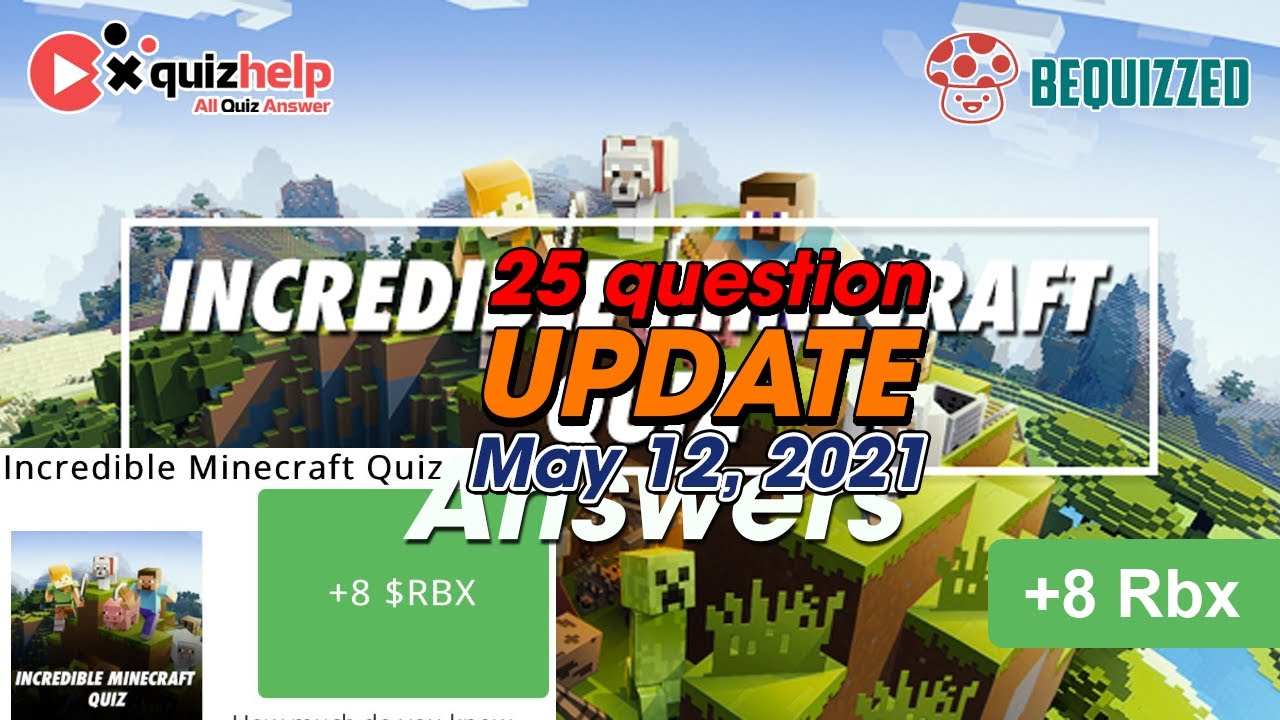 Can you handle this Incredible Minecraft Quiz Answers 100% | Incredible