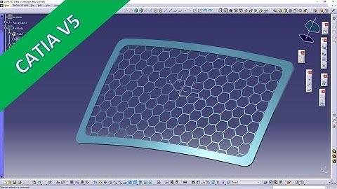 Hexagon Grill - "easy" - Catia v5 Training - GSD