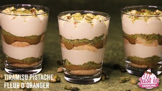 Recette de Tiramisu Pistache Fleur d'Oranger