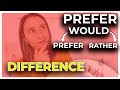 Difference Between Prefer - Would Prefer - Would Rather