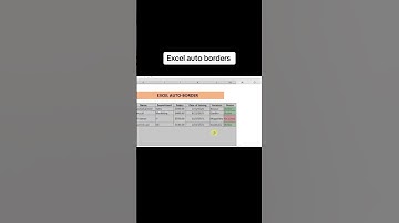 Excel Auto Border bangla Tutorial | Using Conditional Formatting to Apply Borders Automatically