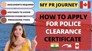 Police Clearance Certificate 2024 How to apply for Indian PCC from Canada My PR Journey Step by Step screenshot 2