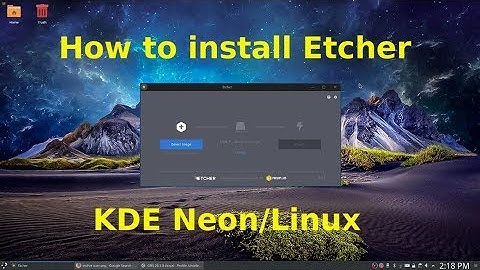 How to install Etcher KDE Neon/Linux