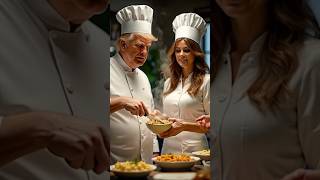 Donald Trump and Melania Cooking #president #trump #melaniatrump #aivideo #cooking