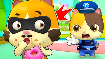 Bắt lấy tên trộm bánh | Bánh của mèo con | Johny Johny yes Papa | Nhạc thiếu nhi vui nhộn | BabyBus