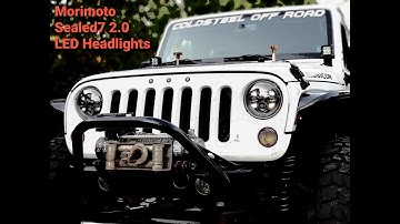 Morimoto Sealed7 2.0 LED Headlight Install | Jeep JKU Rubicon
