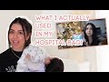 What I ACTUALLY Used In My Hospital Bag For Labor &amp; Delivery!