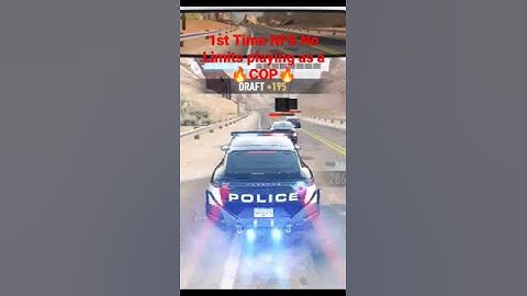 1st time playing as a COP in NFS NO LIMITS. hell yeah