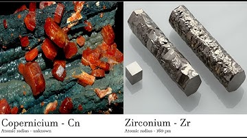 Copernicium - Cn vs Zirconium - Zr Comparing Element attributes Atoms