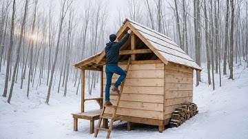 Man Builds a House With ABANDONED PALLETS In The Middle of the Forest | by @ForestSpirit101