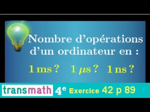 Vidéo: Les nanosecondes sont-elles plus petites que les microsecondes ?