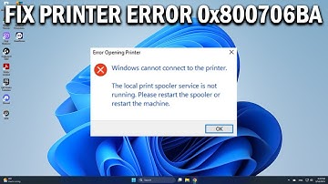 How To Fix Printer Error 0x800706ba Problem With The Printer Configuration - Easy Fix