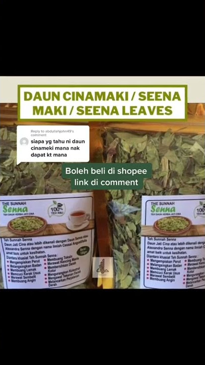 Daun Cinamaki / Seena Maki / Seena Leaves
