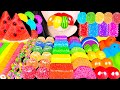 ASMR RAINBOW DESSERTS KOHAKUTO 무지개 건반 코하쿠토, 레인보우 젤리 슬라임 MOST POPULAR FOODS EATING SOUNDS MUKBANG먹방