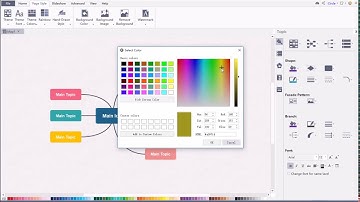 EdrawMind (formerly MindMaster) Tutorial - How to Change Branch Fill, Line,  and Style