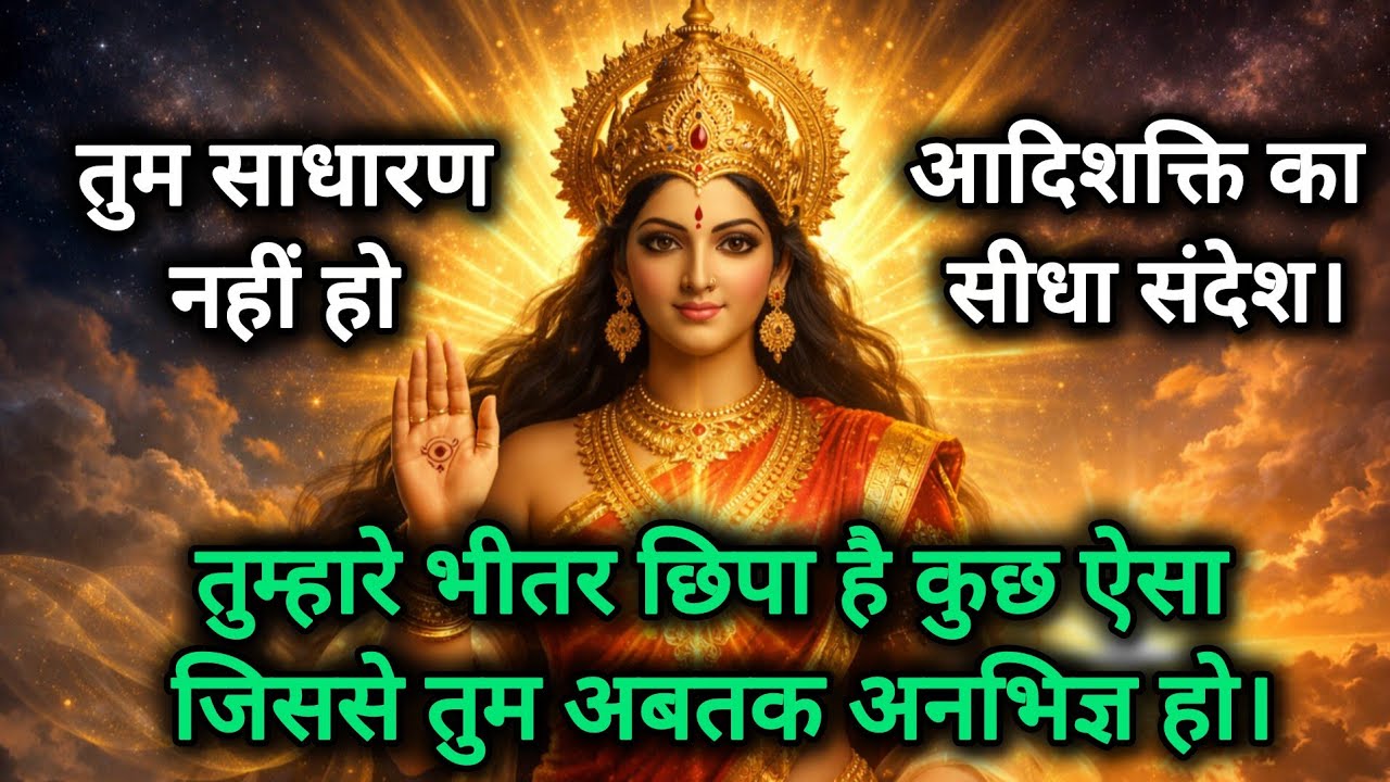 तुम्हारे भीतर छिपी दिव्य शक्ति अब जागने वाली है | आदिशक्ति का गुप्त संदेश | #AdishaktiMessage 