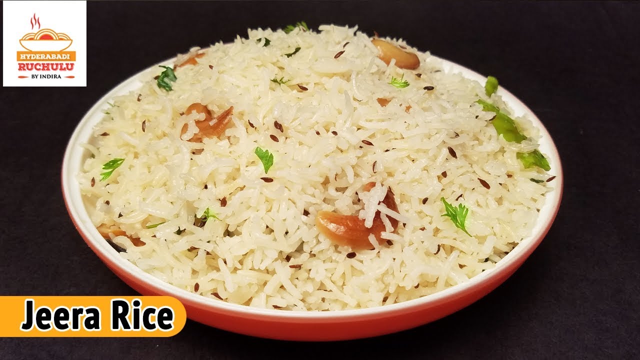 Jeera Rice Recipe | Flavoured Cumin Rice | Jeelakara Rice in Telugu by Hyderabadi Ruchulu