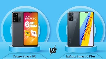 Tecno Spark 8C Vs Infinix Smart 6 Plus - Full Comparison [Full Specifications]