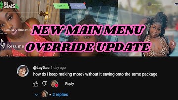 𝐒𝐈𝐌𝐒 𝟒 𝐔𝐏𝐃𝐀𝐓𝐄𝐃 𝐎𝐕𝐄𝐑𝐑𝐈𝐃𝐄 𝐌𝐄𝐍𝐔