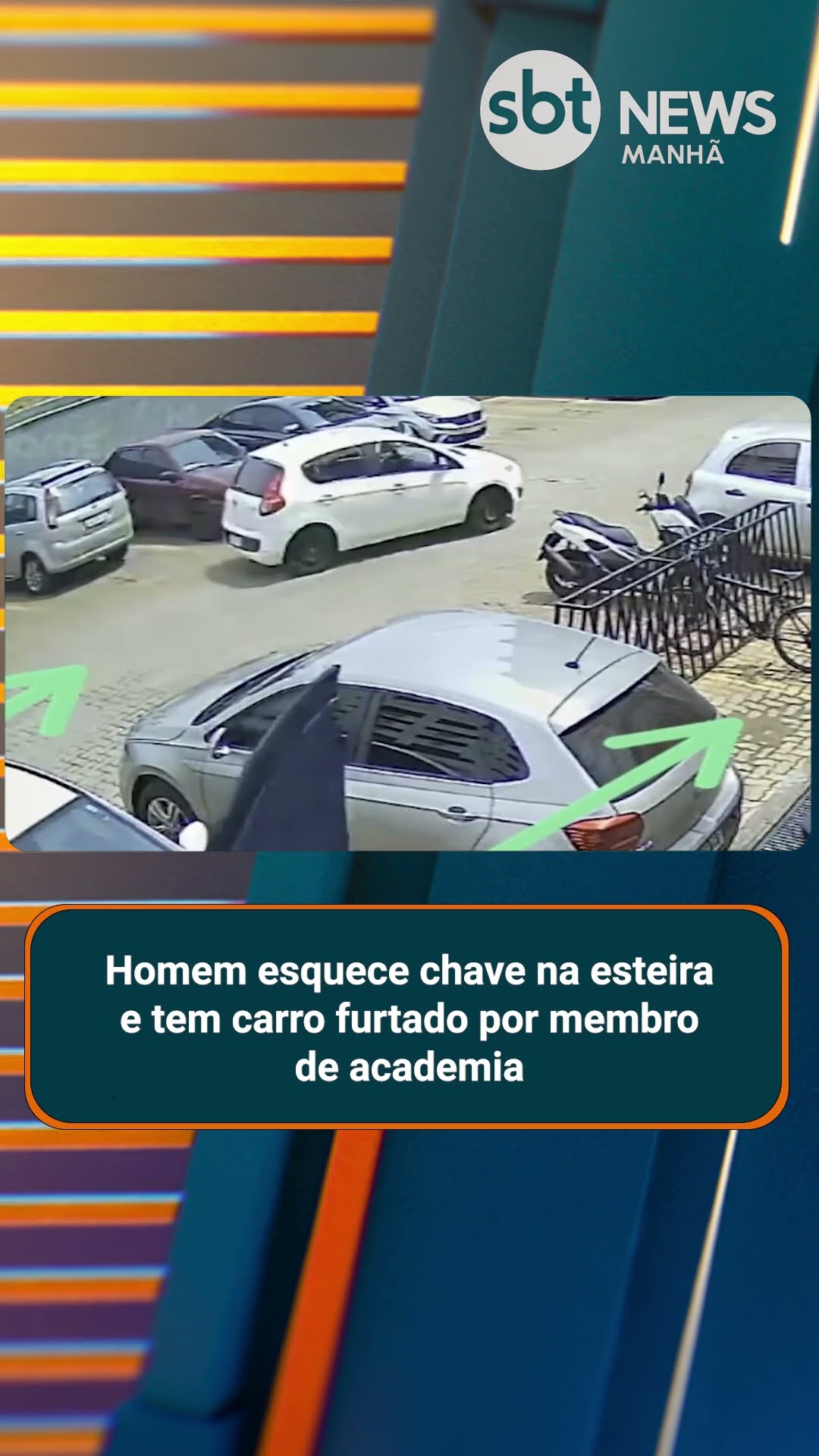 Homem esquece chave na esteira e tem carro furtado por membro de academia