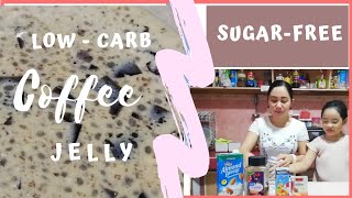 LOW CARB COFFEE JELLY RECIPE | SUGAR - FREE COFFEE JELLY \ KETO FRIENDLY