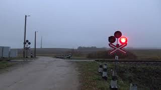 Railroad crossing in Geniai, Lithuania/Genių geležinkelio pervaža, Lietuvoje
