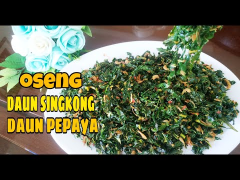 Tumis Daun Singkong Pepaya Teri