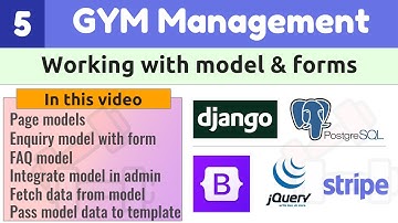 Working with Django model forms, template and models | Django Full Course - Gym Management System #5