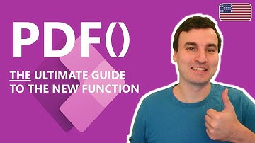 [New in PowerApps] The new PDF() function is a gamechanger