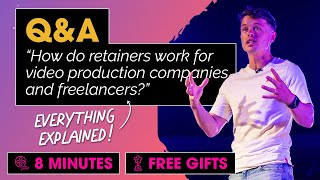 How do retainers work for video production companies and freelancers?