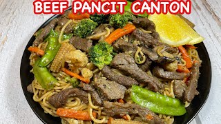 BEEF PANCIT CANTON | How to cook Beef Pancit Canton Simple and Easy | Pinoy Simple Cooking