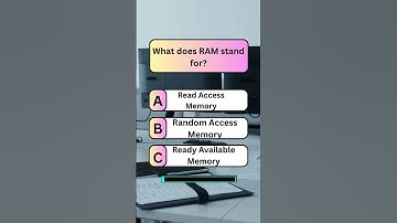 What does RAM stand for?#quiz #computerknowledge #computereducation #vocabulary #triviatricks