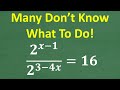 Understanding Exponential Equations