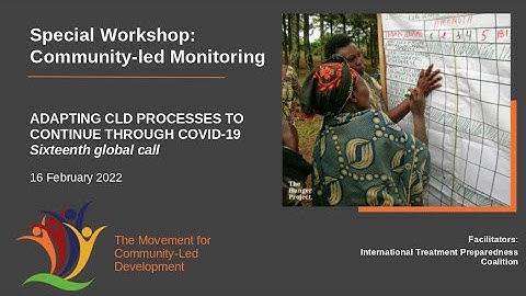Community-led Monitoring: A Special Workshop