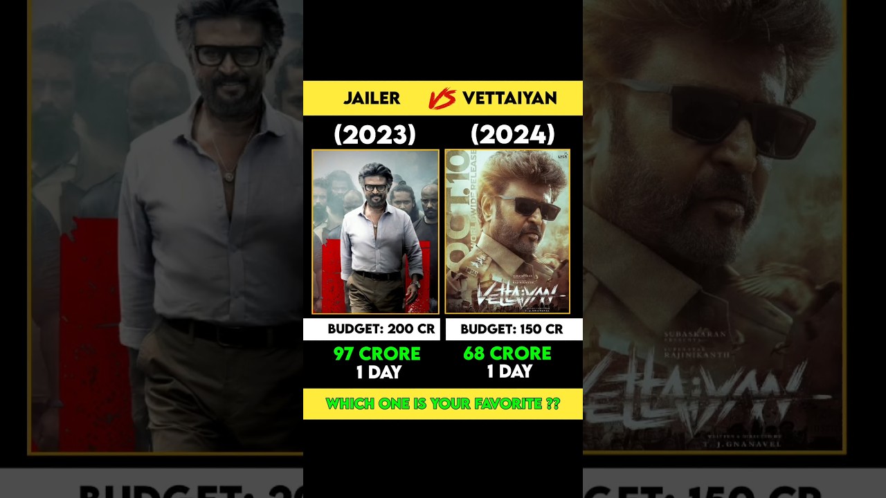 Jailer vs Vettaiyan Movie 1st day collection || first day collection 