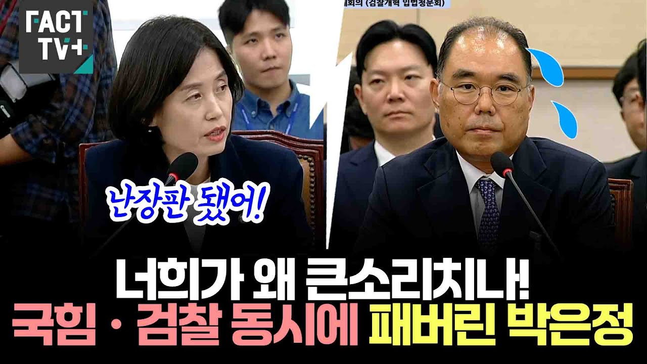 너희가 왜 큰소리치나!...국힘•검찰 동시에 패버린 박은정