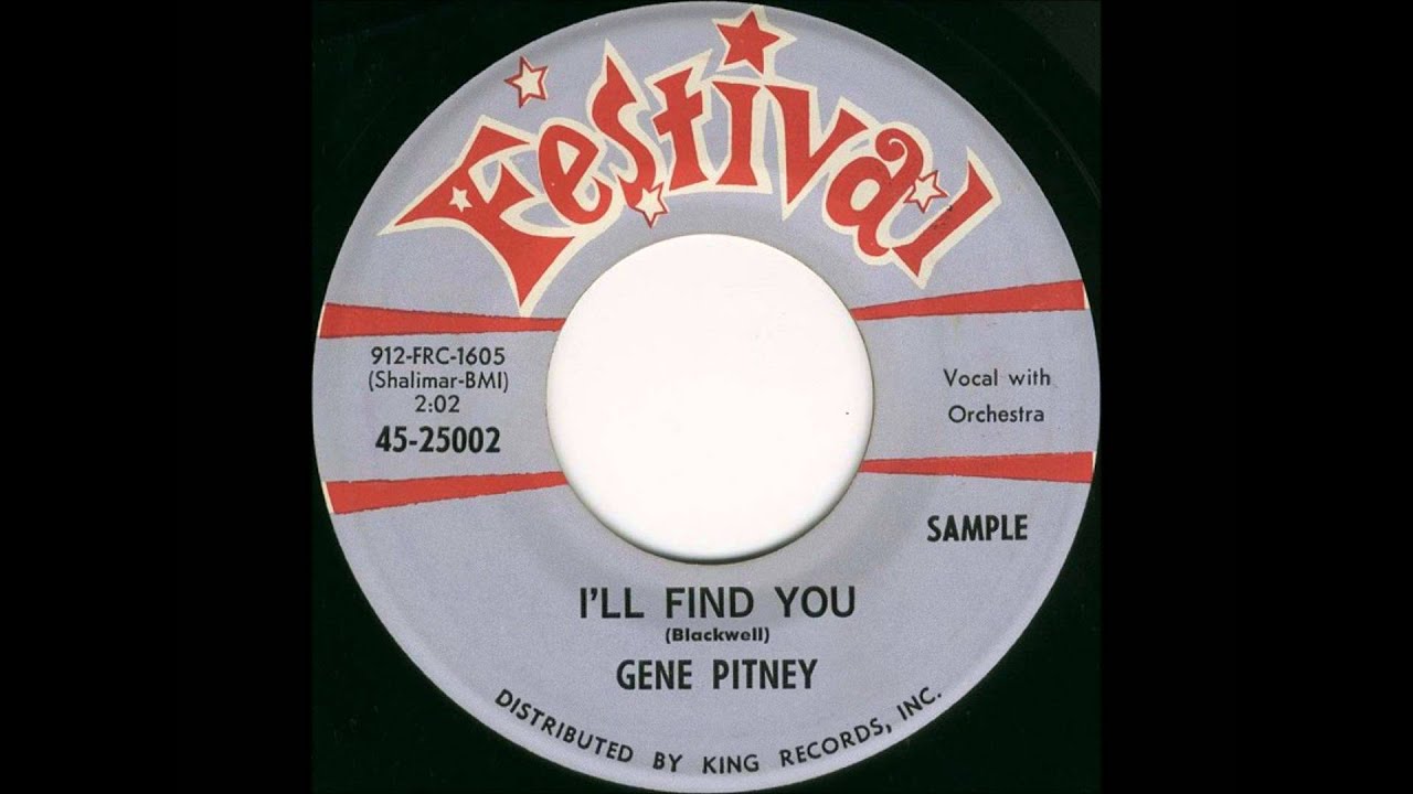 GENE PITNEY - PLEASE COME BACK / I'LL FIND YOU - FESTIVAL 25002 - 1960 GENE PITNEY - PLEASE COME BACK / I'LL FIND YOU - FESTIVAL 25002 - 1960