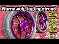 Download Lagu Repaint velg vario warna candy ungu (purple) | dark purplish blue met Tc y9014 samurai paint
