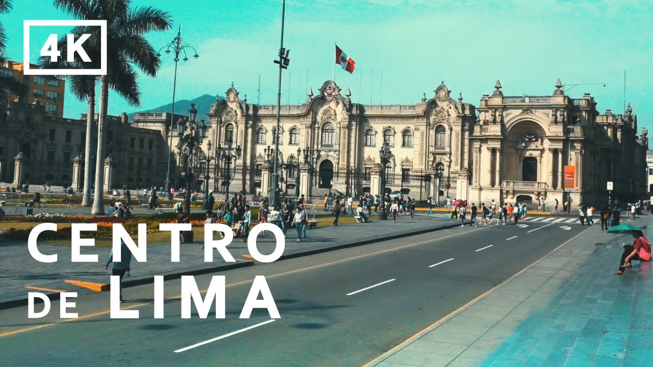 【Lima Perú 4K】 Un recorrido por el centro historico de la ciudad de