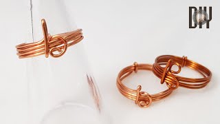 Letter B | Rings | Letters | Simplicity | How to do | Wire jewelry | DIY 584