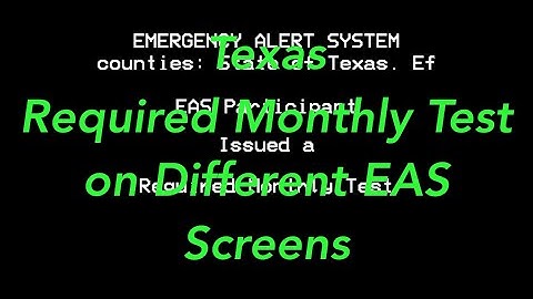 EAS Possible Reenactment Mock: TX RMT but it is on different screens