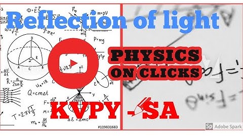 Vector form of reflection of light (KVPY - SA)