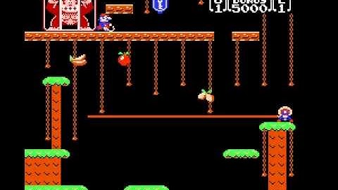 Donkey Kong Jr (NES / Nintendo) - Short game