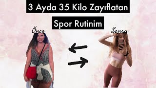 Nasıl 3 ayda 35 kilo verdim? Çok hızlı zayıflatan spor rutinim! screenshot 2